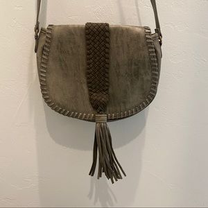 Steven Steve Madden metallic green crossbody